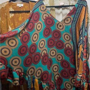 Kantha Bae silk cape
